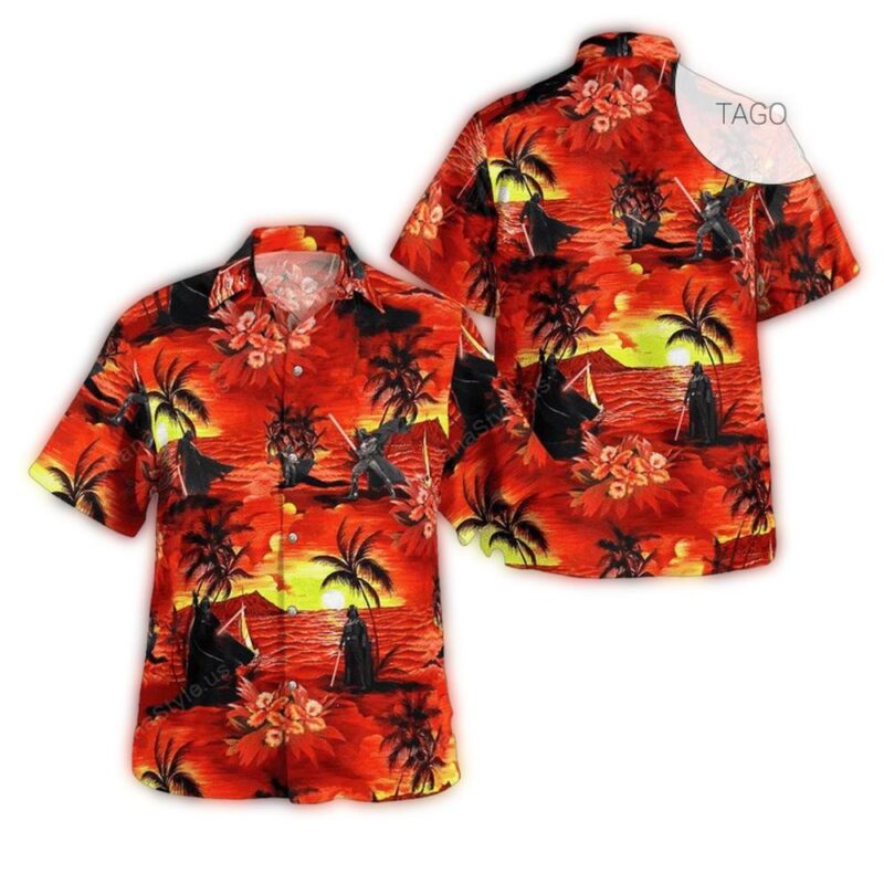Retro Red Sunset Darth Vader Star Wars Hawaiian Shirt 83592cfe29d6.jpg