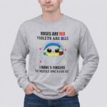 Roses Are Red Violets Are Blue I Have 5 Fingers The Middle Ones For You Yoda Star Wars 4 Long Sleeves.jpg
