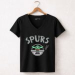 San Antonio Spurs Star Wars The Child Yoda 5 Womens V Neck.jpg