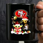 San Francisco 49ers Baby Yoda And Groot Santa Chibi Christmas 3 mug.jpg