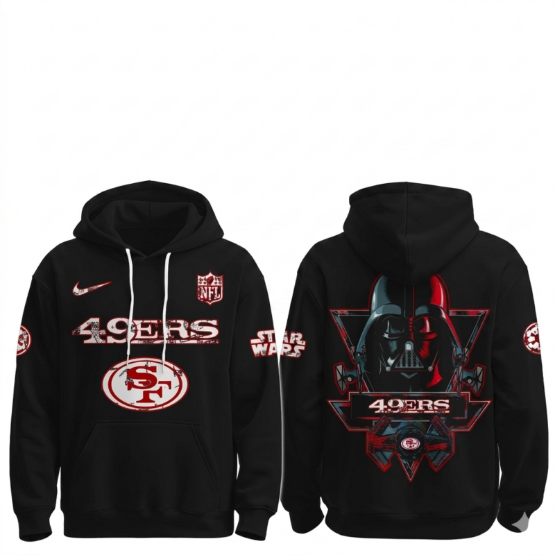 San Francisco 49ers Star War Night All Over Print Hoodie 1.png