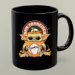 San Francisco Giants Halloween Baby Yoda Pumpkin Hug Baseball 1 mug.jpg