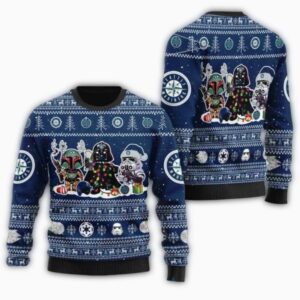 Seattle Mariners Star Wars Boba Fett Christmas Ugly Sweater 1.jpg