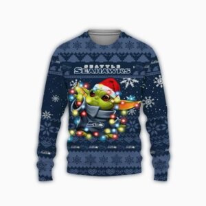 Seattle Seahawks Baby Yoda Star Wars Ugly Christmas Sweater.jpg