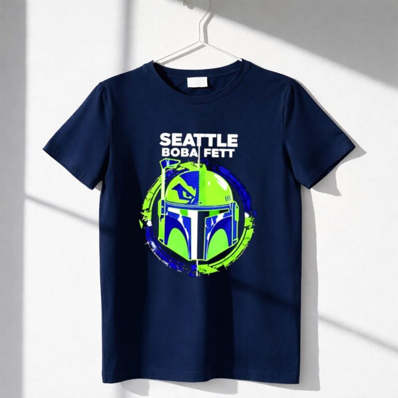Seattle Seahawks Boba Fett Football Bounty Hunter 1 T Shirt