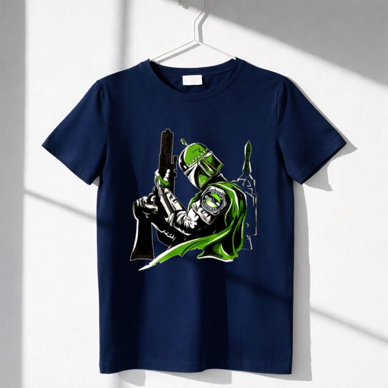 Seattle Seahawks Boba Fett Mandalorian Star Wars 1 T Shirt