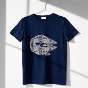 Seattle Seahawks Millennium Falcon Star Wars Mashup Shirt