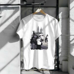 Selfie20with20Darth20Vader20and20Stormtroopers20at20Disneyland20Castle20Star20Wars 1 T Shirt.jpg