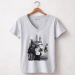 Selfie20with20Darth20Vader20and20Stormtroopers20at20Disneyland20Castle20Star20Wars 9 Womens V Neck.jpg