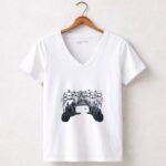 Selfie20with20Stormtroopers20Darth20Vader20Star20Wars20Scene 5 Womens V Neck.jpg