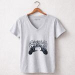 Selfie20with20Stormtroopers20Darth20Vader20Star20Wars20Scene 9 Womens V Neck.jpg