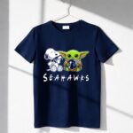 Snoopy-Baby-Yoda-Seahawks-1-T-Shirt
