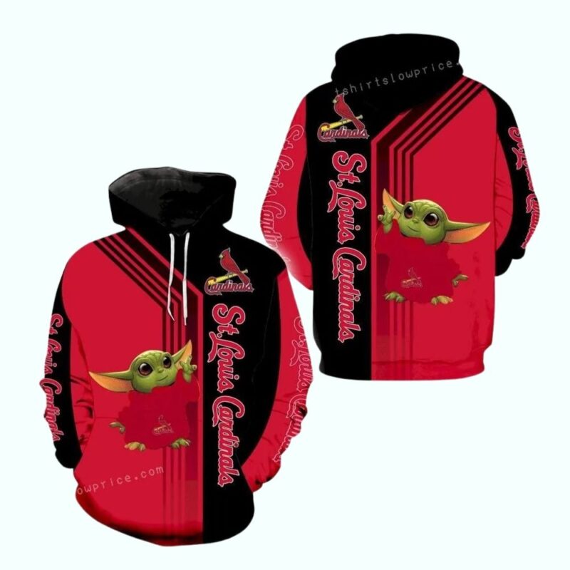 St Louis Cardinals Baby Yoda Graphic All Over Print Hoodie 1.jpg