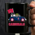 St Louis Cardinals Darth Vader Baby Yoda Driving Car Star Wars Baseball 3 mug.jpg