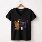 St Louis Cardinals Star Wars Wookie of the Year 5 Womens V Neck.jpg