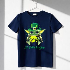 St Patricks Day Baby Yoda Iowa Hawkeyes Shirt