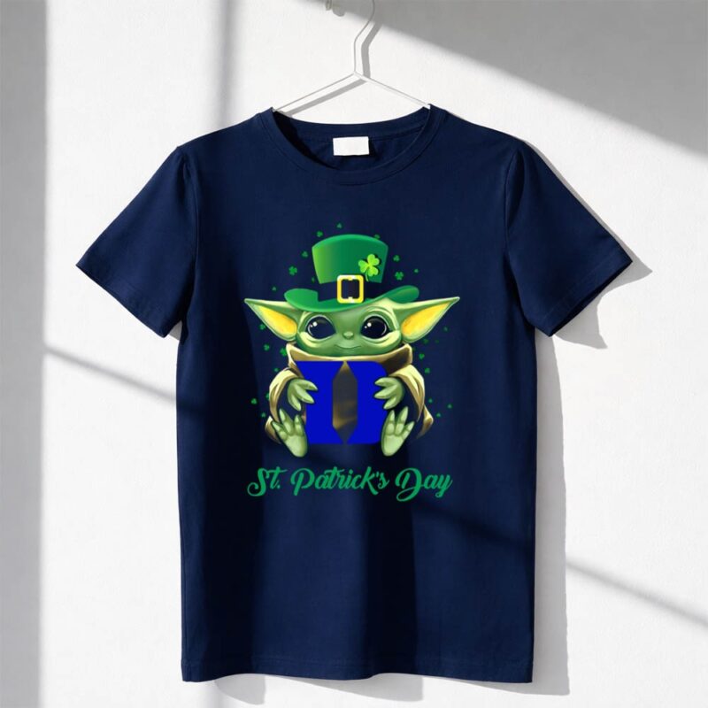 St Patricks Day Duke Blue Devils Baby Yoda 1 T Shirt