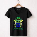 St-Patricks-Day-Duke-Blue-Devils-Baby-Yoda-5-Womens-V-Neck