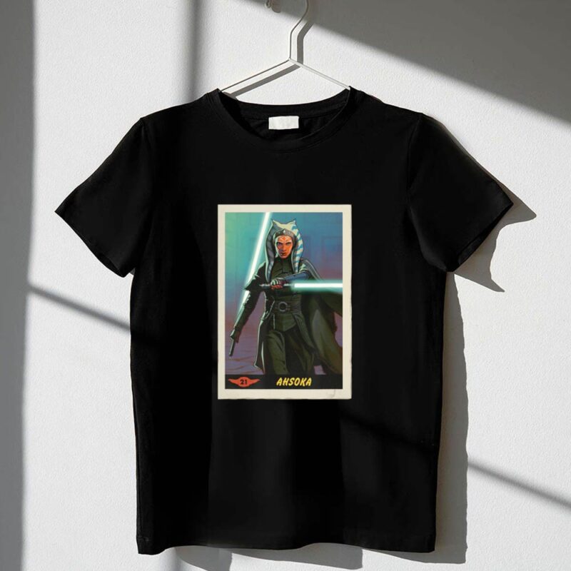 Star Wars Ahsoka Jedi Training Card The Mandalorian 1 T Shirt.jpg