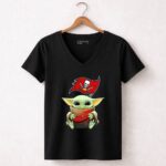 Star Wars Baby Yoda Hug Tampa Bay Buccaneers 5 Womens V Neck.jpg