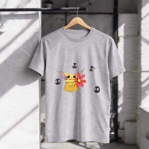 Star Wars Baby Yoda with Flower and Ghibli Soot Sprites 1 T Shirt.jpg