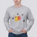 Star Wars Baby Yoda with Flower and Ghibli Soot Sprites 4 Long Sleeves.jpg