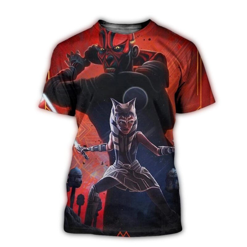 Star Wars Celebration 2023 Incredible Time The Dark Duel Ahsoka And Darth Maul All Over Print Shirt.jpg