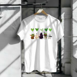 Star Wars Character Mickey Ears Balloon St Patrick's Day Shirt