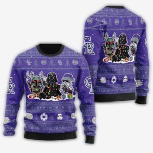 Star Wars Characters Colorado Rockies Ugly Christmas Sweater 1.jpg