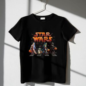 Star Wars Darth Vader Boba Fett Yoda and Stormtroopers Abbey Road Halloween 1 T Shirt.jpg