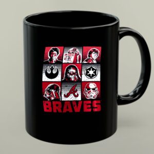 Star Wars Darth Vader Han Solo Stormtroopers Chewbacca and Friends Atlanta Braves 1 mug 1.jpg