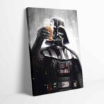 Star Wars Darth Vader Holding Beer Cheers Stretched Canvas Poster 1.jpg
