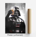 Star Wars Darth Vader Holding Beer Cheers Stretched Canvas Poster 2.jpg