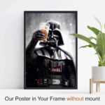Star Wars Darth Vader Holding Beer Cheers Stretched Canvas Poster 3.jpg