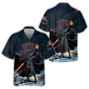 Star Wars Darth Vader Holding Crown Royal All Over Print 3D Aloha Summer Beach Hawaiian Shirt 1.jpg