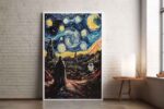 Star Wars Darth Vader In Van Goghs Style Wall Art 1.jpg