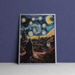 Star Wars Darth Vader In Van Goghs Style Wall Art 3.jpg