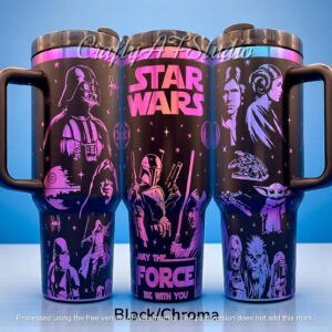 Star Wars Darth Vader and Friends May the Force Be With You 40oz Tumbler 1.jpg