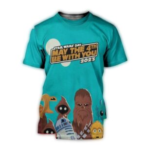 Star Wars Day May The 4th Be With You 2023 Cute R2D2 Chewbacca Greedo Unisex T Shirt 22758237 1.jpg