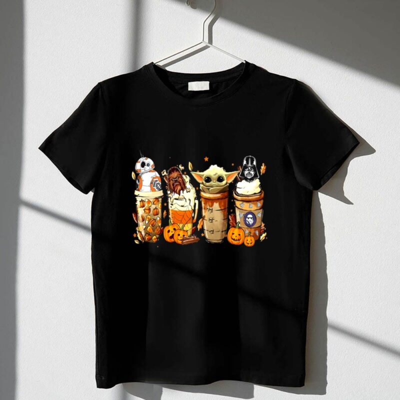 Star Wars Fall Season Thanksgiving Latte Disney Baby Yoda Halloween Coffee 1 T Shirt.jpg