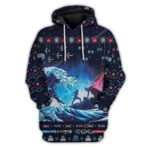 Star Wars Fight On The Ocean Custom Hoodie.jpg