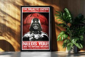 Star Wars Galactic Empire Darth Vader Retro Propaganda Sci Fi Wall Art 1.jpg