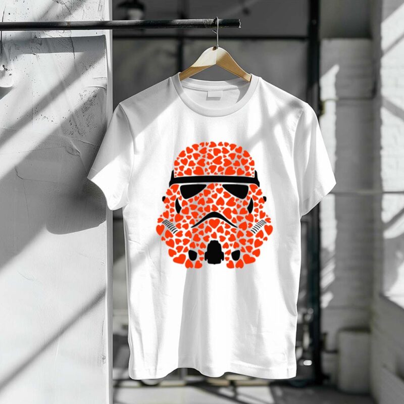 Star Wars Inspired Storm Trooper Valentines Day 1 T Shirt