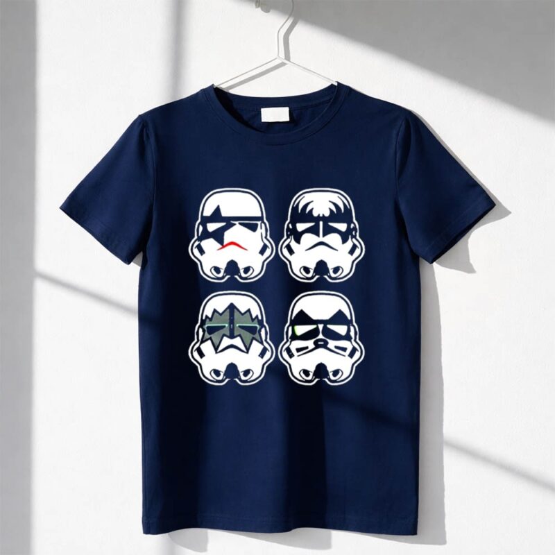 Star Wars Kiss Stormtrooper faces 1 T Shirt