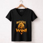 Star Wars Let The Wookiee Win Texas Longhorns 5 Womens V Neck 1.jpg