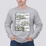 Star Wars Mandalorian Baby Yoda The Child Protect Attack Snack Comic Strip 4 Long Sleeves.jpg