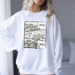 Star Wars Mandalorian Baby Yoda The Child Protect Attack Snack Comic Strip 8 Sweatshirt.jpg