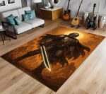 Star Wars Mandalorian Din Djarin Darksaber Rectangle Rug 4.jpg