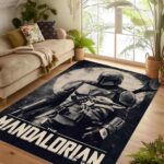 Star Wars Mandalorian Grogu Baby Yoda Retro Rectangle Rug 2.jpg
