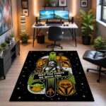 Star Wars Mandalorian May the Force Be With You Rectangle Rug 2.jpg
